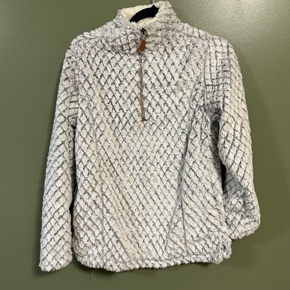 NWOT NEW Nordic Fleece jacket blue white XS extra small